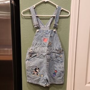 Vintage Disney Denim Overalls with Minnie
